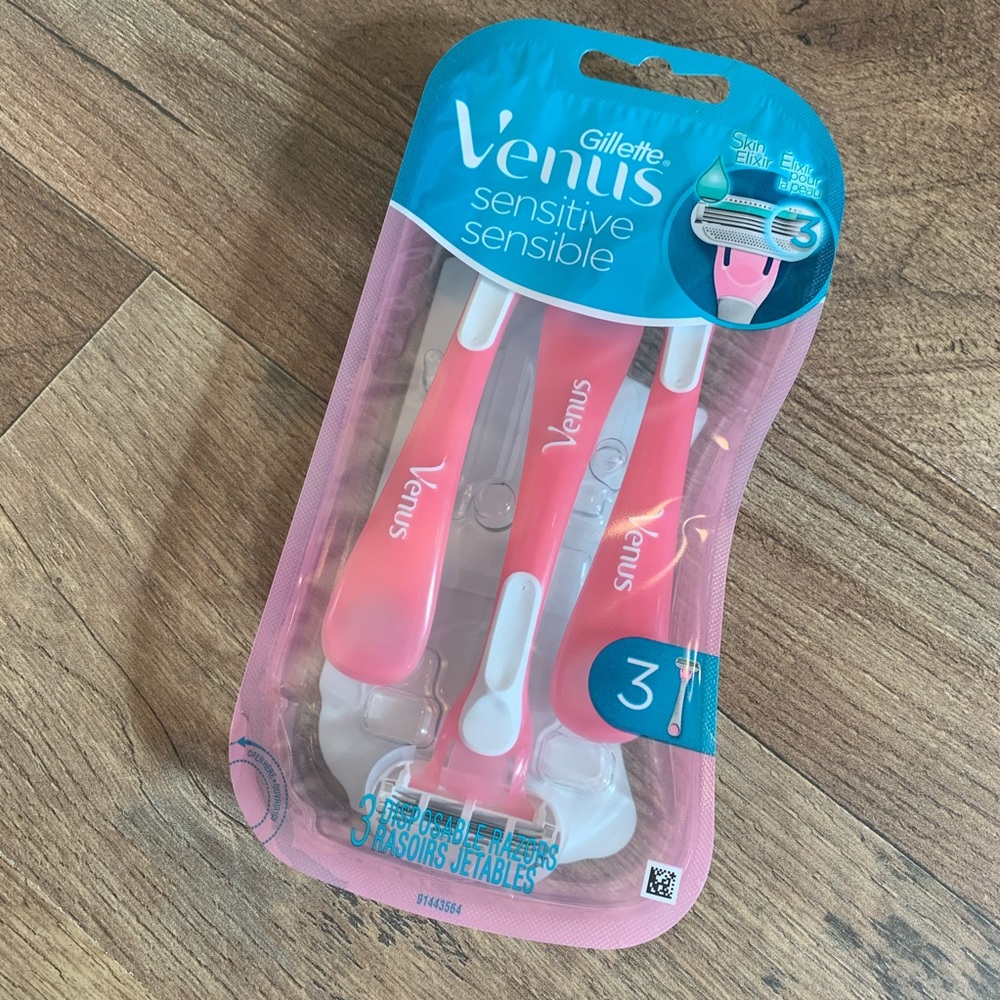 Gillette Venus sensitive razor 3 pack